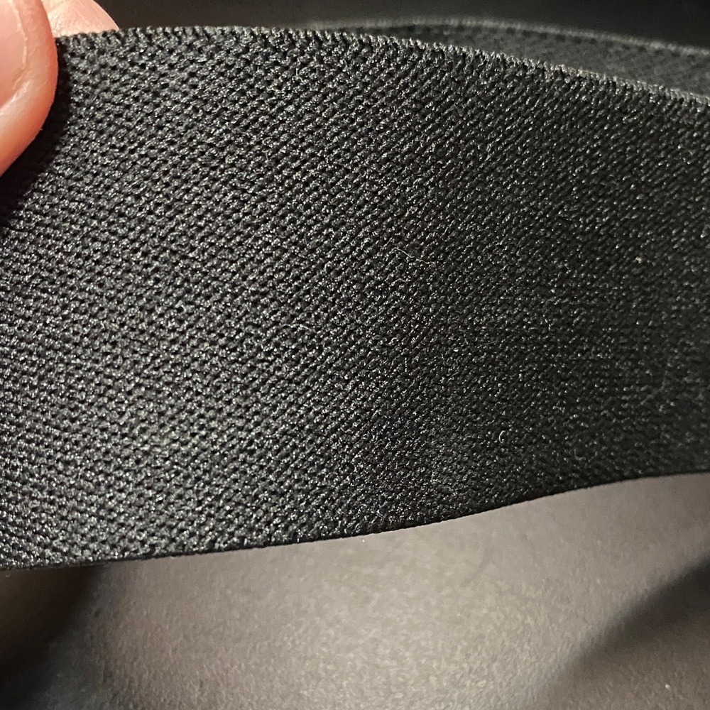 Venezia Animal Print Belt - Black and Tan plus size 26/28 stretchable - Picture 3 of 11